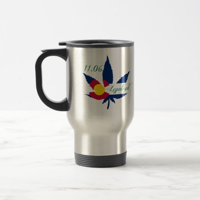legalised Colorado Travel Mug (Left)