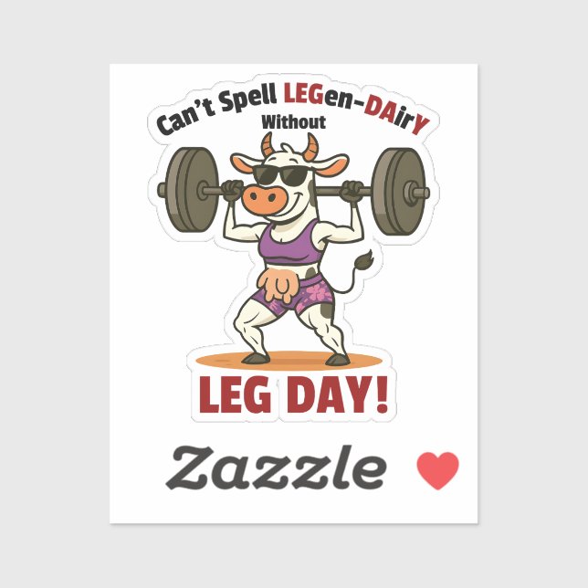 Legen-Dairy Leg Day – Funny Cow Squat Workout (Sheet)
