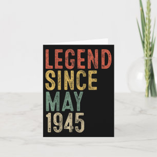 Legend 1945 80th Birthday Gifts For Men Women 80 Y Card