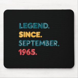 Legend 1965 60th Birthday Gifts For Men Women 60 Y Mouse Mat