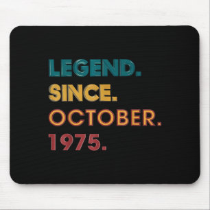 Legend 1975 50th Birthday For Men Women 50 Year Ol Mouse Mat