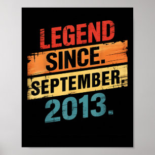 Legend 2013 12th Birthday Gifts For Boy Girl 12 Ye Poster