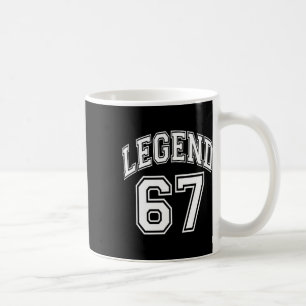 Legend 67 Number Varsity Team - 67th Birthday And Coffee Mug
