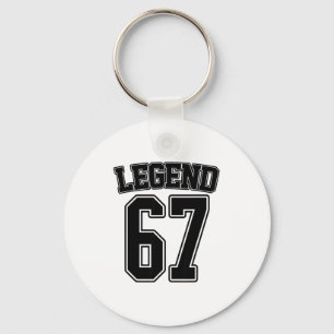 Legend 67 Six Seven Srts Number Varsity Team 67th Key Ring