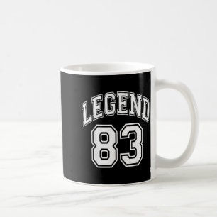 Legend 83 Number Varsity Team - 83rd Birthday 83 Coffee Mug