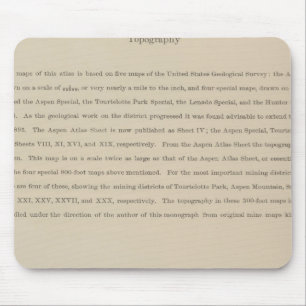 Legend Atlas to the Geology Of The Aspen District Mouse Mat