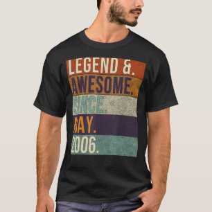 Legend & Awesome Since May 2006 Retro Birthday Boy T-Shirt