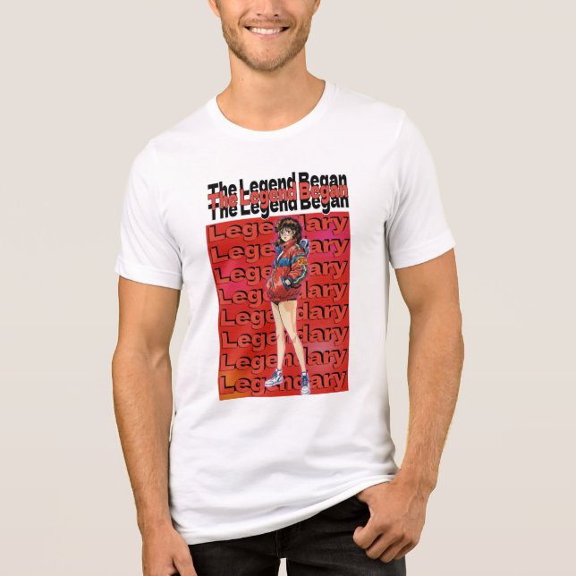 Legend Began  Tri-Blend Shirt (Front)