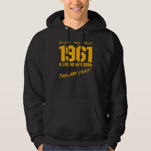 Legend Born 1961 Birthday Vintage Celebration Hoodie