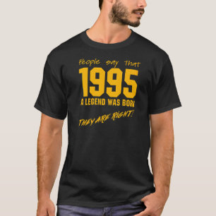 Legend Born 1995 Birthday Vintage Celebration T-Shirt