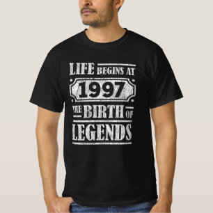 Legend Born in 1997 Retro Vintage Birthday Gift T-Shirt