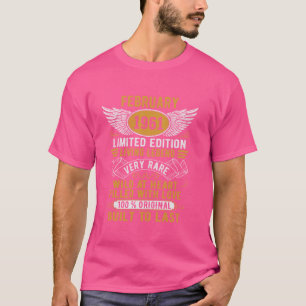 Legend Born In February 1961 Vintage Birthday T-Shirt