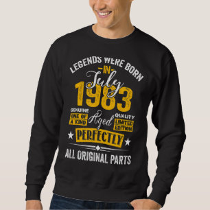 Legend Born In July 1983 39th Birthday 39 Year Old Sweatshirt