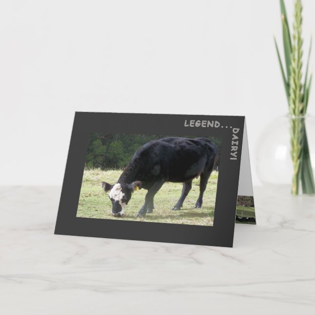 Legend...Dairy Congratulations Card (Front)