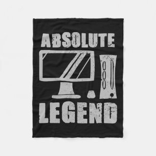 Legend Funny Video Game Player Quote Pc Gaming Rig Fleece Blanket