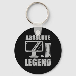 Legend Funny Video Game Player Quote Pc Gaming Rig Key Ring