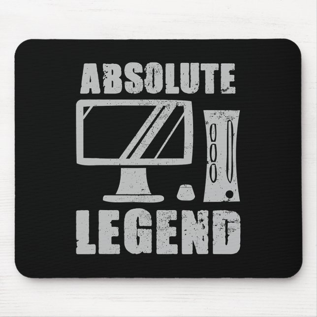 Legend Funny Video Game Player Quote Pc Gaming Rig Mouse Mat (Front)