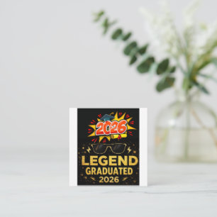 Legend Graduated 2026 Funny Graduation Design  pos Enclosure Card