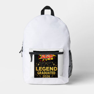 Legend Graduated 2026 Funny Graduation Design  pos Printed Backpack