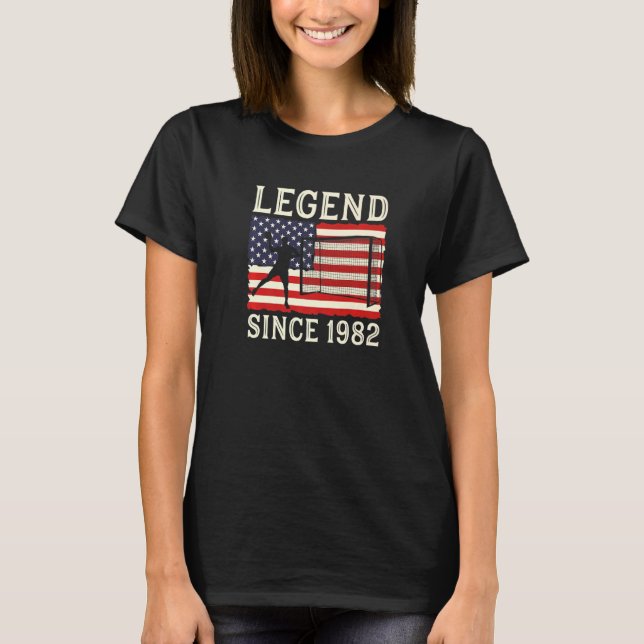 Legend Handball Player Since 1982 Handballer Handb T-Shirt (Front)