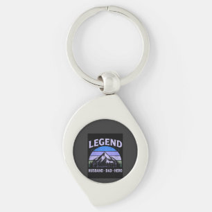 Legend Husband Dad Hero Vintage Father's Day Key Ring