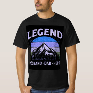 Legend Husband Dad Hero Vintage Father's Day T-Shirt