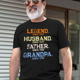 Legend Husband Daddy GRANDPA Customised T-Shirt