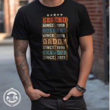 Legend Husband Daddy Grandpa Customised  T-Shirt
