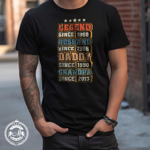 Legend Husband Daddy Grandpa Customized  T-Shirt