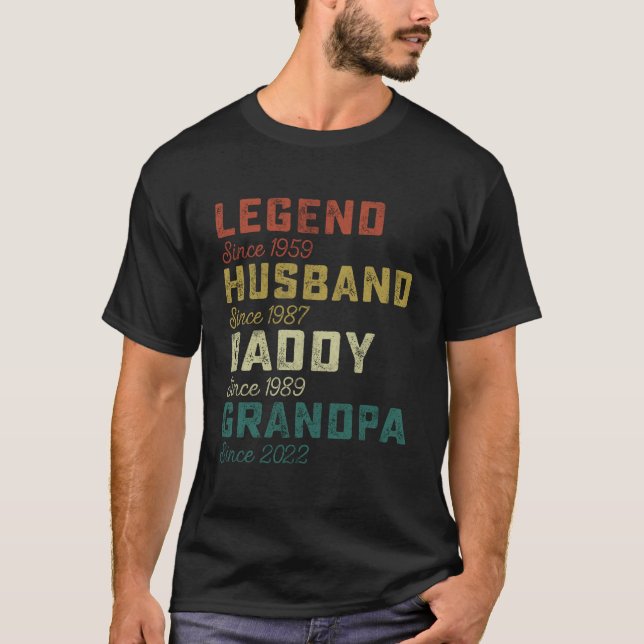 Legend Husband Daddy Grandpa Fathers Day Shirt (Front)