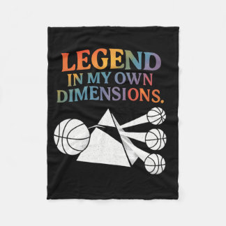 Legend In My Own Dimensions Sketll Prism Design  Fleece Blanket