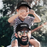 Legend Legacy Father Son Embroidered Hat<br><div class="desc">Legend adjustable baseball hat and pair with the Legacy baseball hat for the perfect gift for your husband on Father's Day,  birthday or a new father-to-be.</div>