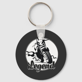 Legend Motorcycle T-Shirt Key Ring