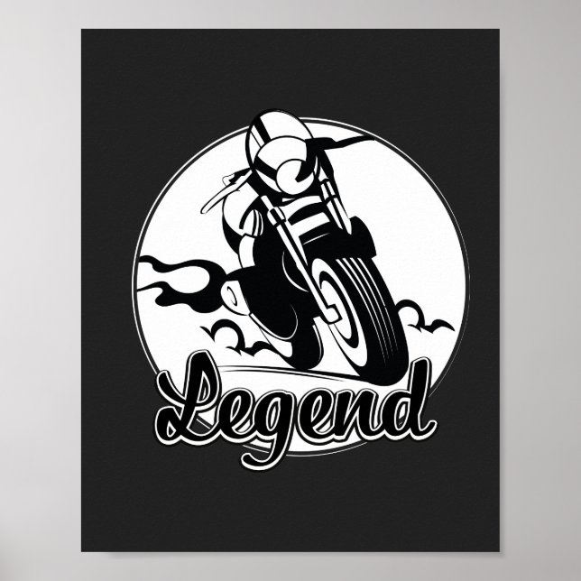 Legend Motorcycle T-Shirt Poster (Front)