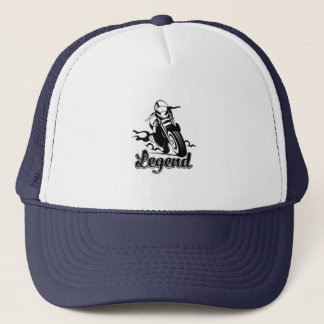 Legend Motorcycle T-Shirt Trucker Hat