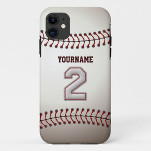 Legend Number 2 Shortstop - Custom Name Baseball iPhone 11 Case
