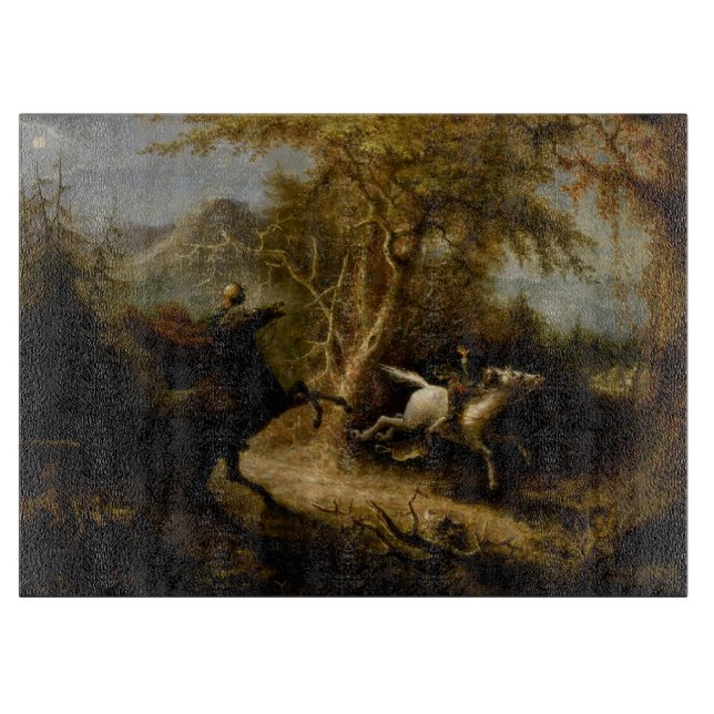 Legend of Headless Horseman Halloween Ghost Cutting Board (Front)