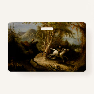 Legend of Headless Horseman Halloween Ghost ID Badge