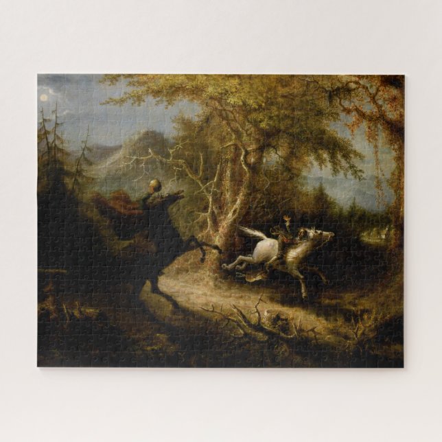 Legend of Headless Horseman Halloween Ghost Jigsaw Puzzle (Horizontal)