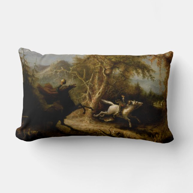 Legend of Headless Horseman Halloween Ghost Lumbar Cushion (Front)