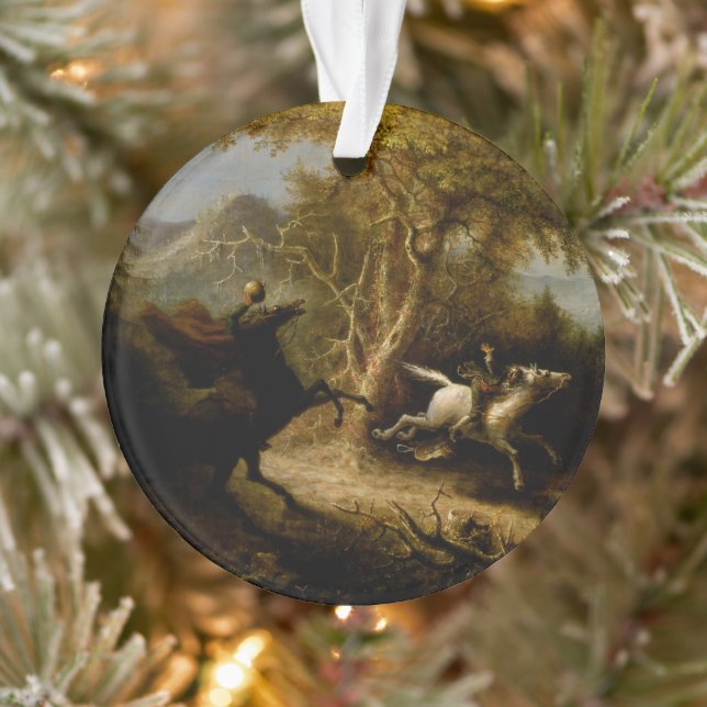 Legend of Headless Horseman Halloween Ghost Ornament (Tree)