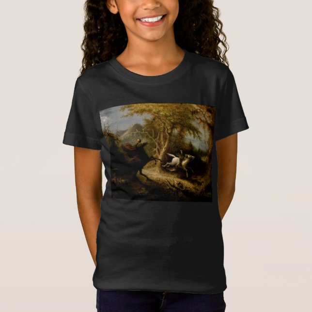 Legend of Headless Horseman Halloween Ghost T-Shirt (Front)