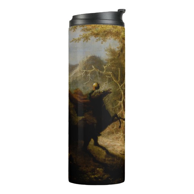 Legend of Headless Horseman Halloween Ghost Thermal Tumbler (Rotated Left)