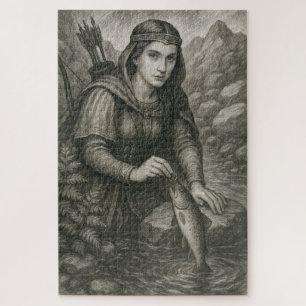 Legend of Mathilde and the Trout of Orval, Belgium Jigsaw Puzzle