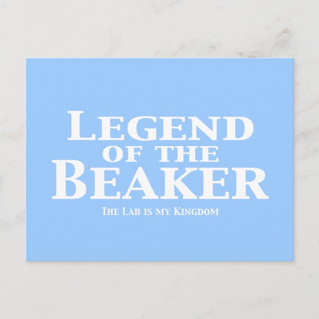 Legend of the Beaker Gifts Postcard (Front)