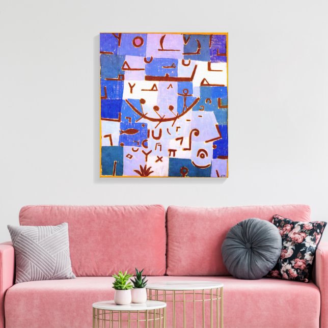 Legend of the Nile | Paul Klee | Canvas Print (Insitu(LivingRoom))