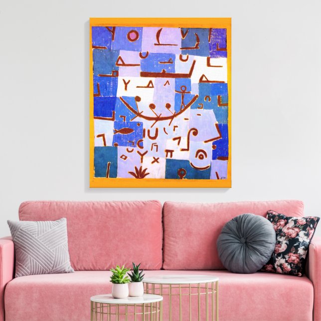 Legend of the Nile | Paul Klee | Canvas Print (Insitu(LivingRoom))