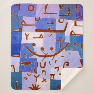 Legend of the Nile Paul Klee Sherpa Blanket