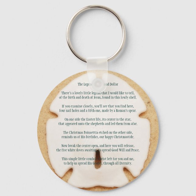 Legend of the Sand Dollar Keychain (Front)