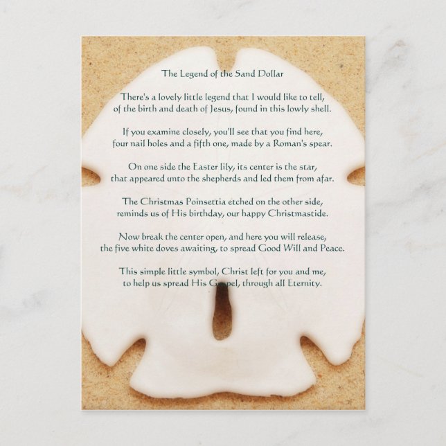 Legend of the Sand Dollar Postcard (Front)